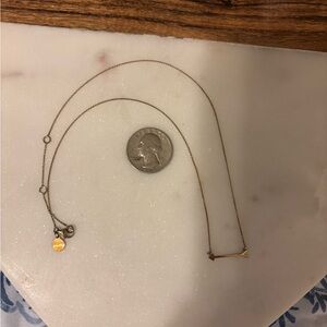 Stella & Dot Gold Arrow Pendant Necklace